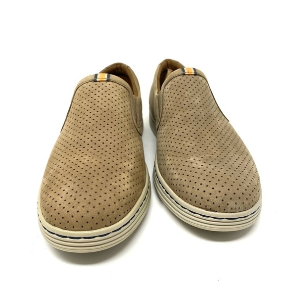 Dunham Craig Dun Taupe Nubuck Slip on Loafer - Picture 3 of 8